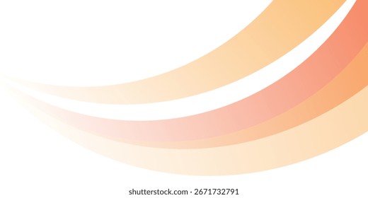 Abstrakter rotierender orangefarbener Kurvenhintergrund, Vektorgrafik