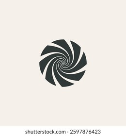 Abstract Rotating Spiral Pattern Design