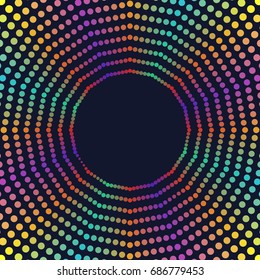 abstract rotation circle gradient colors and empty center place background