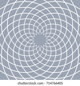 Abstract rotation circular lines pattern. Vector art.