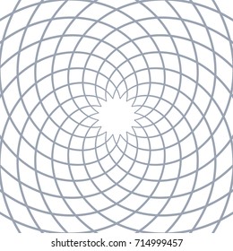 Abstract rotation circular lines pattern. Vector art.