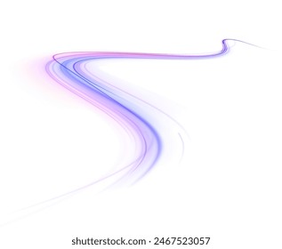 Abstract rotational border lines. Power energy. LED glare tape. Futuristic dynamic motion technology. Neon color glowing lines background	