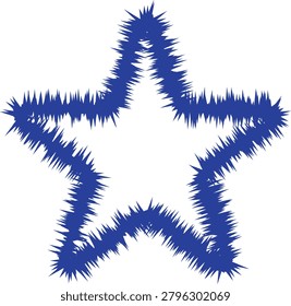 Abstract Rough Border Frame Vector Illustration