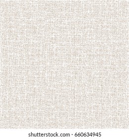 Abstract rough fabric. Beige canvas texture. Vector design.