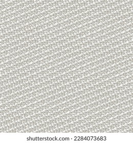 Abstract rough fabric. Grey jersey. Close-up with a burlap texture. Jute cloth. Silver gray weave structure. Vector seamless.