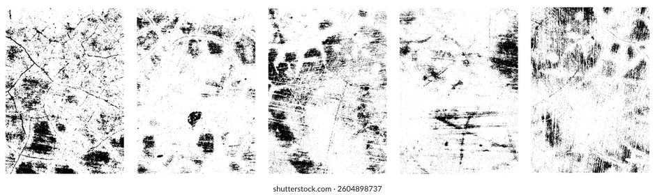 Abstract Rough Grunge Textures for Graphic Designer.Dust overlay distress grain. Black paint splatter, dirty, poster for your design.