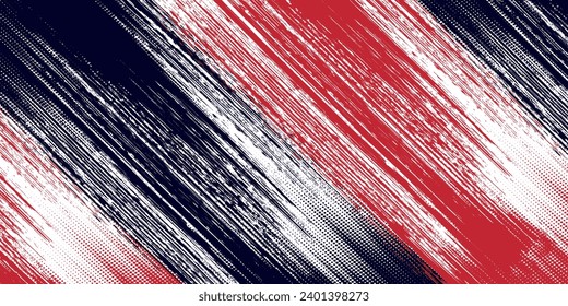 Resumen Fondo de Diseño de Textura Rough Red Grunge. Fondo de textura vectorial de los puntos de medio tono gruesos