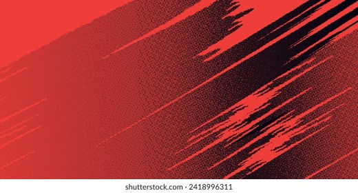 Abstract Rough Red Grunge Texture Design Background Dots blue color pattern halftone gradient grunge texture background. Comic sport style vector illustration