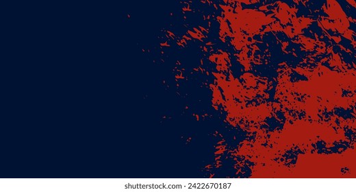 Abstract Rough Red Grunge Texture Design Background Dots halftone blue color pattern gradient grunge texture background. Dots pop art comics sport style vector illustration arts