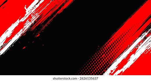 Abstract Rough Red Grunge Texture Design Background Dots halftone blue color pattern gradient grunge texture background. Dots pop art comics sport style vector illustration	