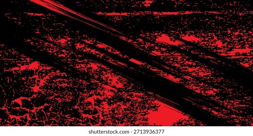 Abstract Rough Red Grunge Texture Design Background.vector illustrator


