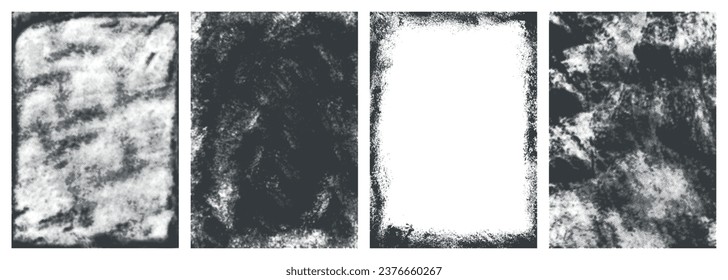 Abstract rough set textures monochrome with vertical patterns for designers creating dark decoration that evokes fear and awe vector illustration