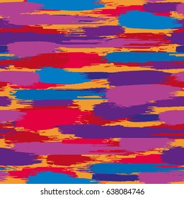 Abstract rough splash brush pattern repeating painting graphic decorative background vector. red Silhouette brush stroke elements design seamless patterns.
