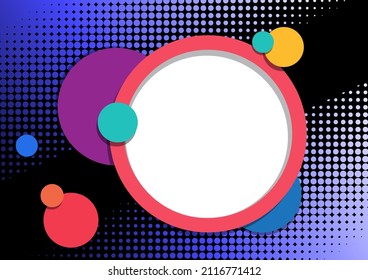 Abstract round background design illustration
