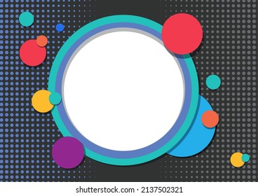 Ilustración de la plantilla de fondo de redondeo abstracto