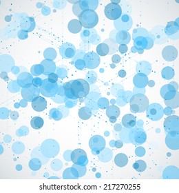 Abstract round background. Vector illustration for break through in technology. 
