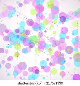 Abstract round background. Vector illustration.