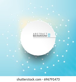 Abstract round banner modern abstract background vector illustration