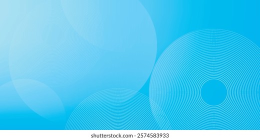 Abstract round blue background. Vector illustration
