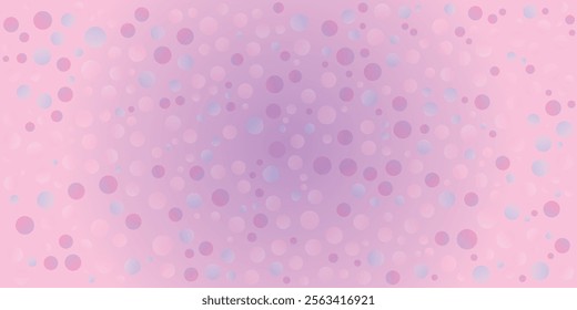 Abstract round bubbles bokeh background. Colorful Shining snow. New year design for business advert. Purple with bokeh lights. EPS vector illustration