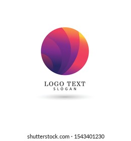 Abstract Round & Circle Logo. Icon & Symbol Vector Template.