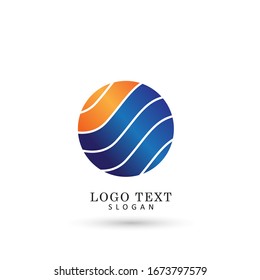 Abstract Round & Circle Logo. Symbol & Icon Vector Template.