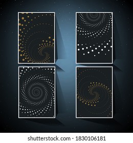 Abstract round circle shapes background