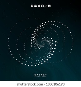 Abstract round circle shapes background