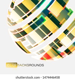 Abstract round colors on a gray scene  vector graphics wallpaper backgrounds