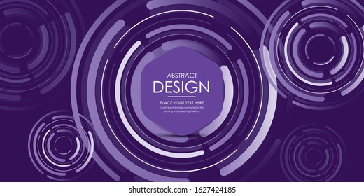 Abstract round comic surprise background, Vector round line geometric shapes.