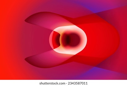 abstract round corner geometric background. 3d realistic geometric shapes illustration