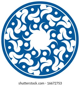 abstract round decoration