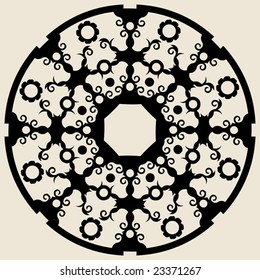 abstract round decoration