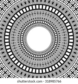 Abstract round decoration frame.