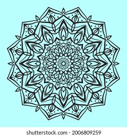 abstrakte runde Dekoration, weiche Farbe Mandala Art Vektordesign Element