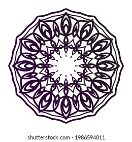 abstract round decorative design. circular decoration. simple vector mandala for web or print element