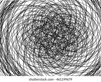 Abstract round decorative grid textured backdrop.