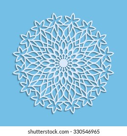 Abstract round decorative ornament.