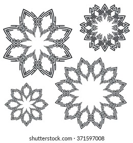 Abstract round decorative ornament.