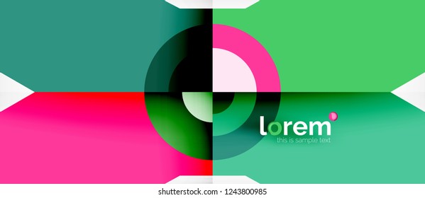 Abstract round elements composition background, organic design template with place for your text