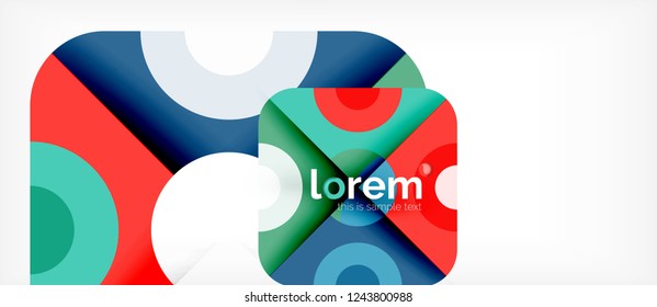 Abstract round elements composition background, organic design template with place for your text