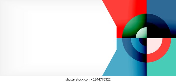Abstract round elements composition background, organic design template with place for your text