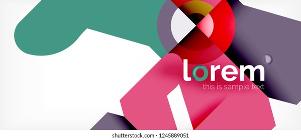 Abstract round elements composition background, organic design template with place for your text