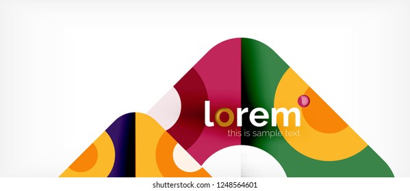 Abstract round elements composition background, organic design template with place for your text