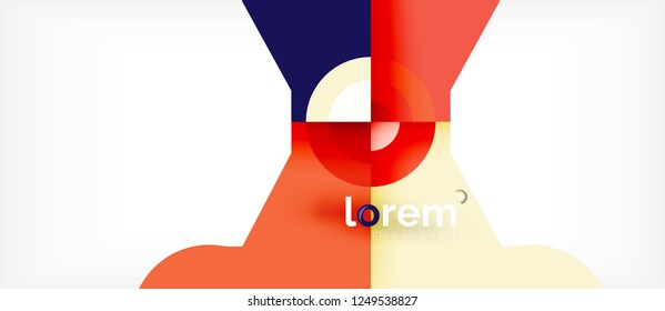 Abstract round elements composition background, organic design template with place for your text