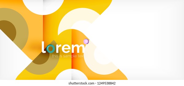 Abstract round elements composition background, organic design template with place for your text