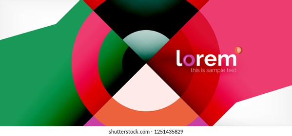 Abstract round elements composition background, organic design template with place for your text