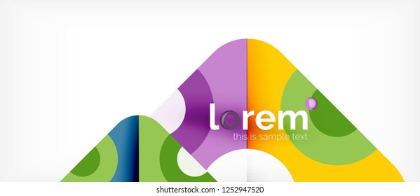 Abstract round elements composition background, organic design template with place for your text