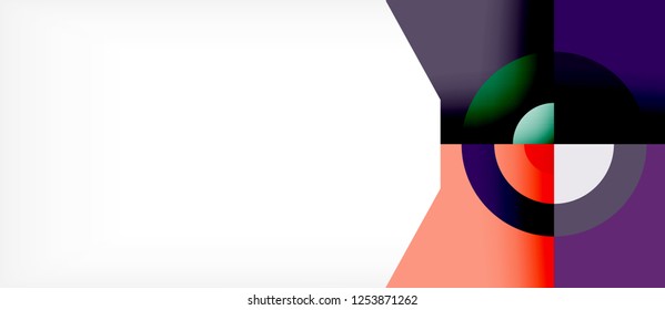 Abstract round elements composition background, organic design template with place for your text