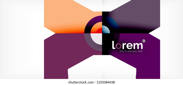 Abstract round elements composition background, organic design template with place for your text
